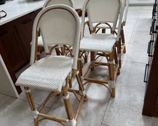 Set of 5 Serena and Lily Kitchen Stools 26" Seat Height