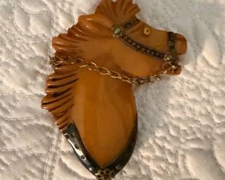 Authentic Butterscotch Bakelite Brooch