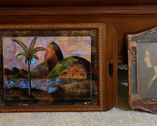 Butterfly Wing Tray, antique picture