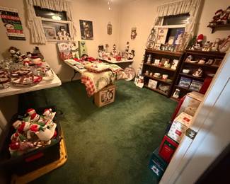The Christmas in June Room....Every Christmas item is $1!!!!