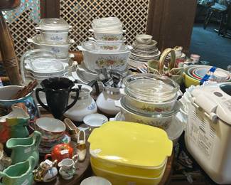 Pyrex and Corning ware