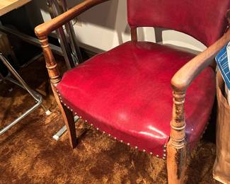 Vinyl Red Chair