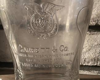Rare Garret and Co glass ice bucket