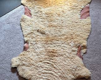 Vintage sheepskin rugs