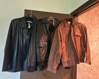 Men’s leather coats