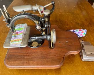 Item #66 - Vintage Wilcox & Gibbs Chain Stitch Sewing Machine (electrified and works great!)  $350