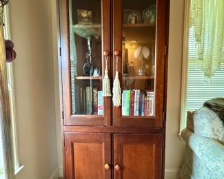 Item #5  -  Hooker  Display Cabinet     30" x 76.5" x 17"       $140