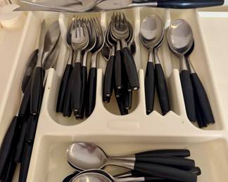 Dansk Designs MCM Eight 5-pc Place Settings with Carving Knife and Meat Fork - Germany