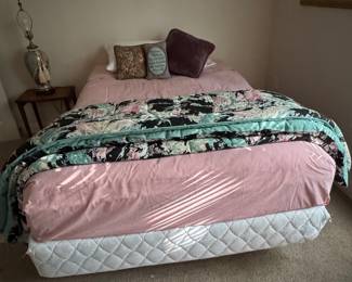 Item #12 - Metal Bed Frame and Mattress Set Size Full          $60