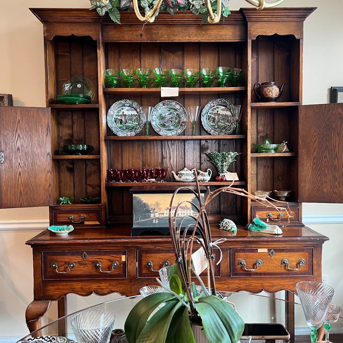 Antique Sideboard with Hutch Top