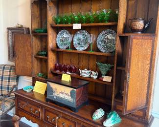 Antique Sideboard with Hutch Top