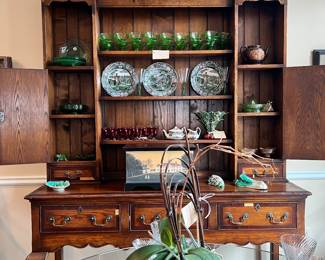 Antique Sideboard with Hutch Top