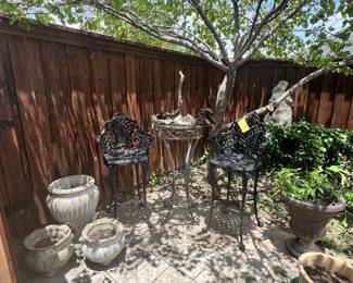 Outdoor Seating and Pots