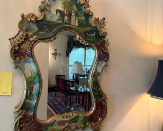 Vintage Hand Painted Mirror