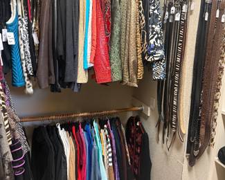 Closet full of brand named clothing