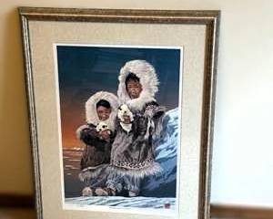 Parkas and Puppies" Framed Print – Signed by Stoll's - Art