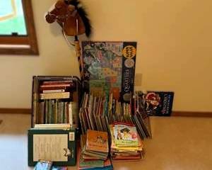 Large Children's Books, Educational Books & Toys Lot