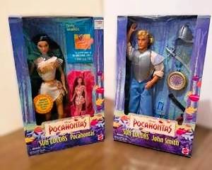 Disney Pocahontas Sun Colors Doll Lot – Pocahontas & John Smith