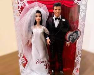 Elvis and Priscilla Wedding Gift Set Barbie Dolls