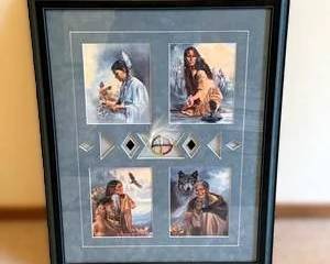 Marian Anderson Native American Art Collage Print – Signed & Dated Art
