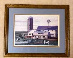 Limited Edition Framed Print "Farm Yard" by Naomi Limont 551/950