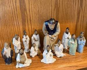 Collection of Asian Porcelain Scholar & Immortal Figurines