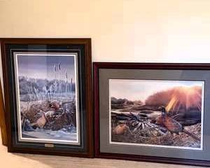 Marian Anderson Signed & Numbered Wildlife Art Lot – "Silent Signal" Artist of the Year & "September Sunrise" #4255