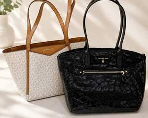 Michael Kors Handbags – Signature MK Tote & Black Shoulder Tote w/Dust Bags