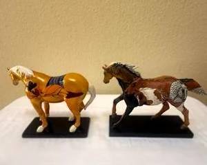 Trail of Painted Ponies Figurine Lot – "Year of the Horse" & "Blondes" Limited Editions