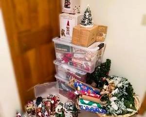 Large Christmas Holiday Décor & Village Lot