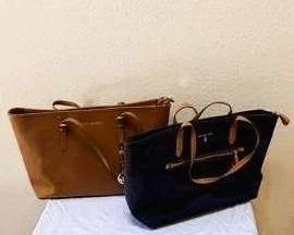 Michael Kors Handbag Pair – Saffiano Tote & Nylon Carryall