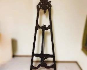 Hand-Carved Asian Hardwood Display Easel Stand
