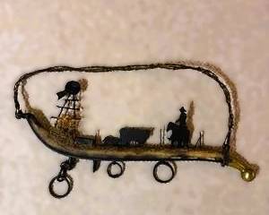 Western Ranch Wagon Wall Sculpture – Handcrafted Metal Folk Art