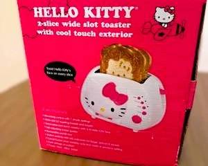 Hello Kitty 2-Slice Wide Slot Toaster with Cool Touch Exterior
