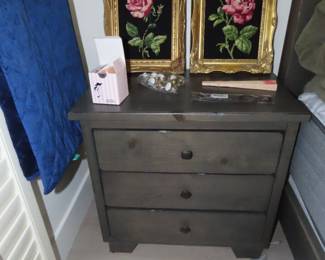 Three drawer nightstand