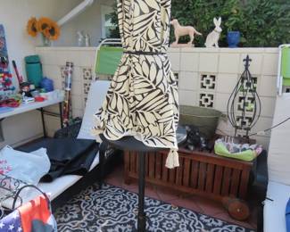 Umbrella and stand.