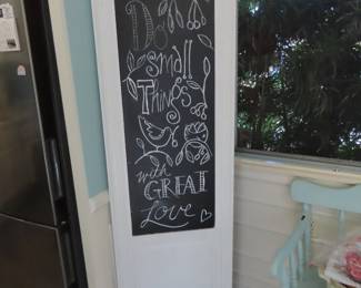 Shabby chic chalkboard