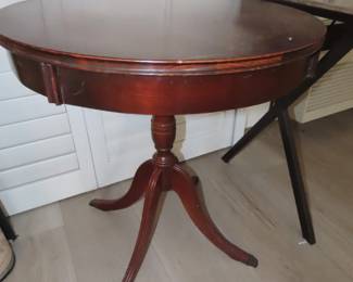 Antique drum table.