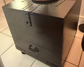 Japanese Tansu Style Chest Side Table