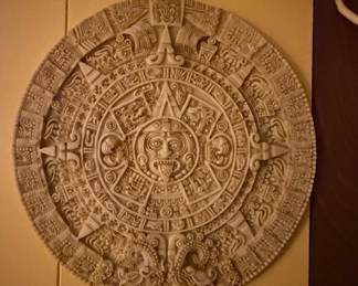 Aztec Sun Stone Replica Wall Plaque