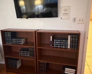 Mid-Century Modern Style Bookcases (Set of 2)
