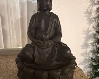 Seated Buddha Tabletop Fountain