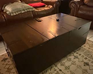 Crate & Barrel Taka Trunk Coffee Table