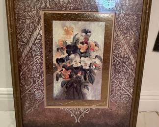 Framed Floral Still Life Print