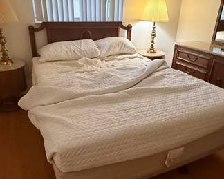 Vintage Bedroom Set with Marble Tops