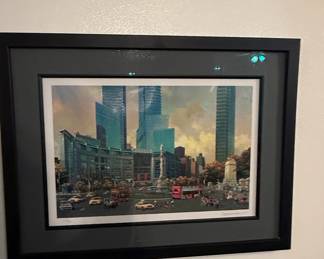Alexander Chen "Columbus Circle" Signed and Numbered Print
