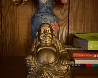 Brass Laughing Buddha Statue