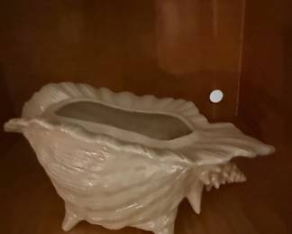 Atlantic Mold Ceramic Conch Shell Planter