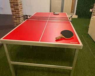 GoSports 6'x3' Mid-Size Table Tennis Game Set