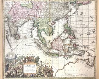 Antique India Orientalis Map of Southern Asia